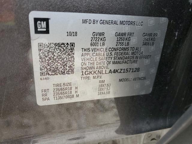 2019 GMC ACADIA SLE 1GKKNLLA4KZ157128