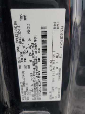 2018 FORD F150 SUPER - 1FTEX1CBXJFC52549