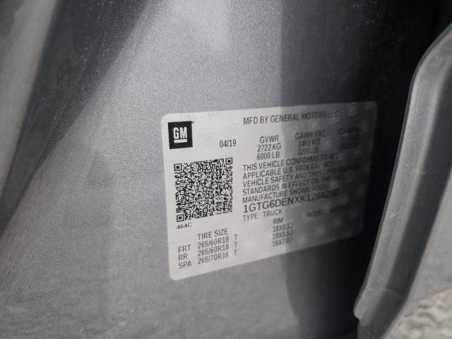 2019 GMC CANYON SLT 1GTG6DENXK1284288