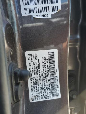 2012 HONDA CR-V EXL - 5J6RM4H75CL006636
