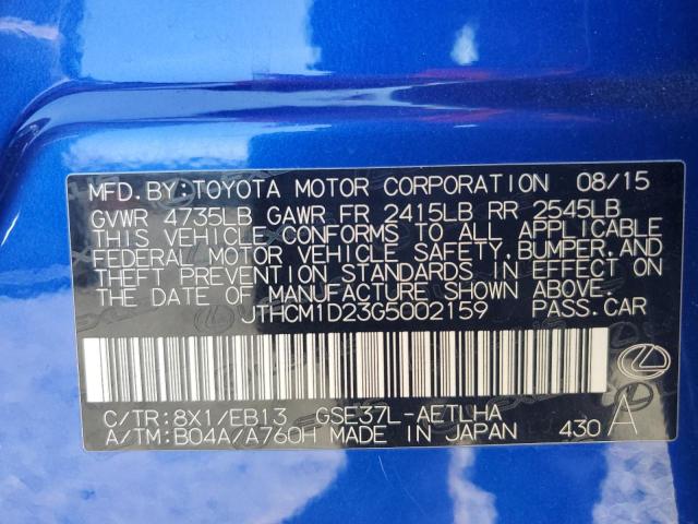 2016 LEXUS IS 300 - JTHCM1D23G5002159