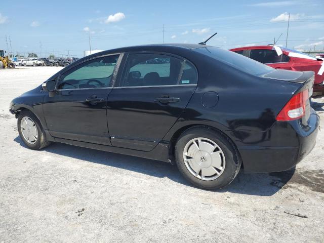 HONDA CIVIC HYBR 2009 black  hybrid engine JHMFA36229S009106 photo #3