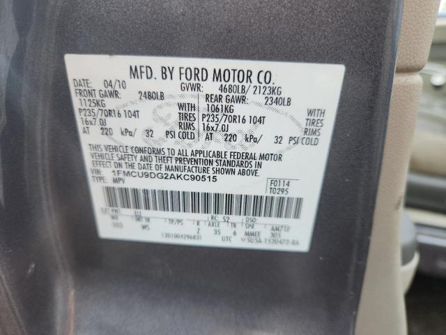 2010 FORD ESCAPE XLT - 1FMCU9DG2AKC90515