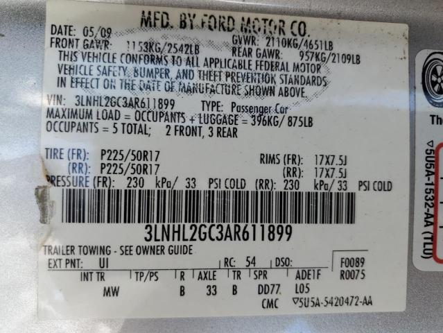 2010 LINCOLN MKZ - 3LNHL2GC3AR611899
