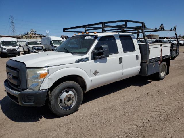 FORD F350 SUPER 2016 white crew cha diesel 1FD8W3GT3GEC24536 photo #3