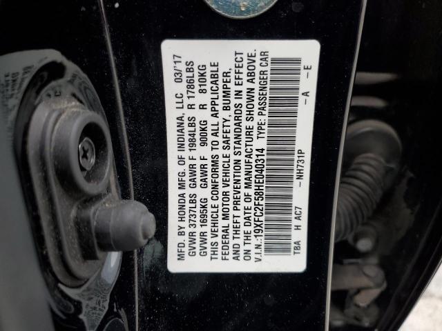 2017 HONDA CIVIC LX 19XFC2F58HE040314