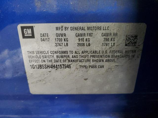 2017 CHEVROLET SONIC LS - 1G1JB5SH4H4157946