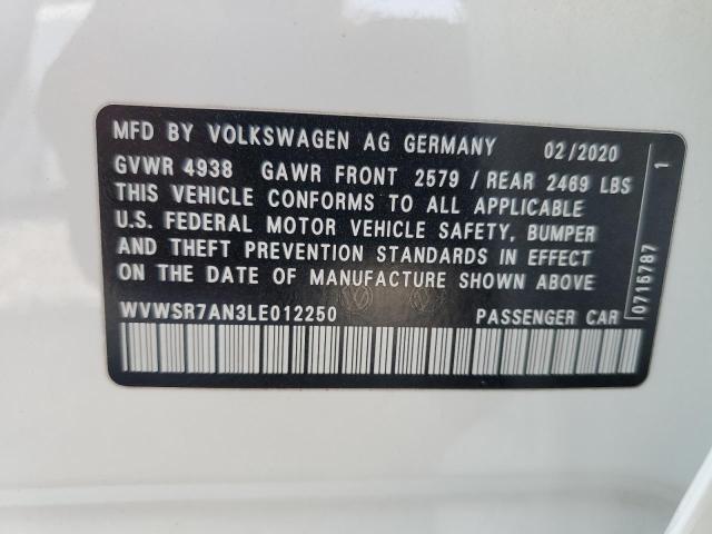 2020 VOLKSWAGEN ARTEON SEL WVWSR7AN3LE012250