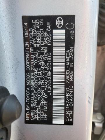 2015 TOYOTA PRIUS - JTDKN3DU8F0401815