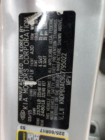 2016 KIA SPORTAGE L KNDPB3AC9G7795022
