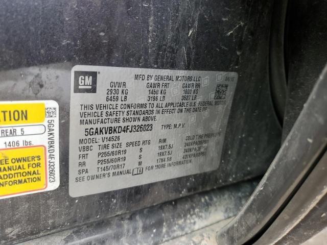 2015 BUICK ENCLAVE 5GAKVBKD4FJ326023