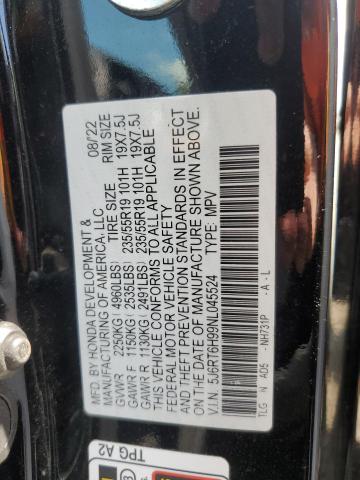 2022 HONDA CR-V TOURI 5J6RT6H99NL045524