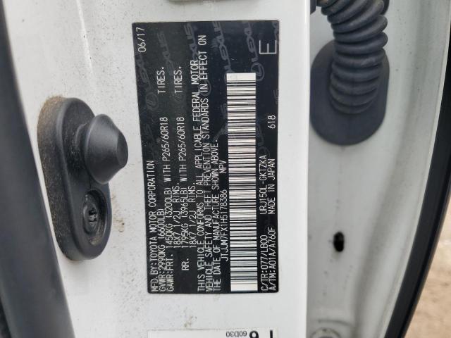 2017 LEXUS GX 460 PRE JTJJM7FX1H5178386