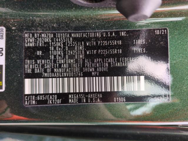 2022 TOYOTA COROLLA CR - 7MUDAABGXNV001746