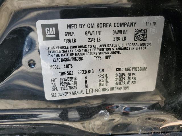2020 BUICK ENCORE PRE KL4CJASB6LB060804