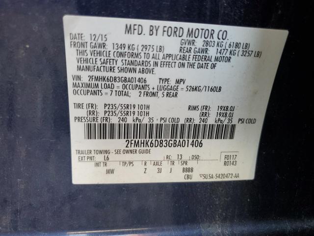 2016 FORD FLEX LIMIT 2FMHK6D83GBA01406