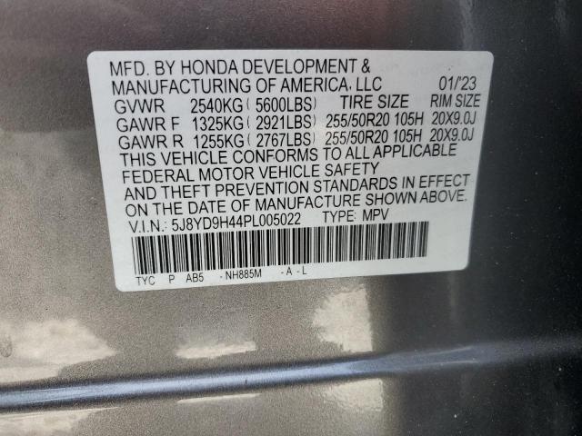 2023 ACURA MDX TECHNO 5J8YD9H44PL005022