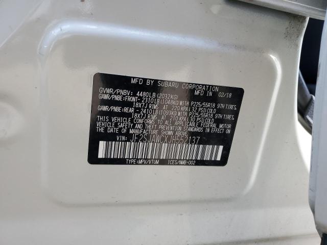 2018 SUBARU FORESTER 2 JF2SJAWCXJH552137