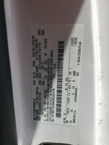 2019 FORD F150 1FTNF1C50KKD52178