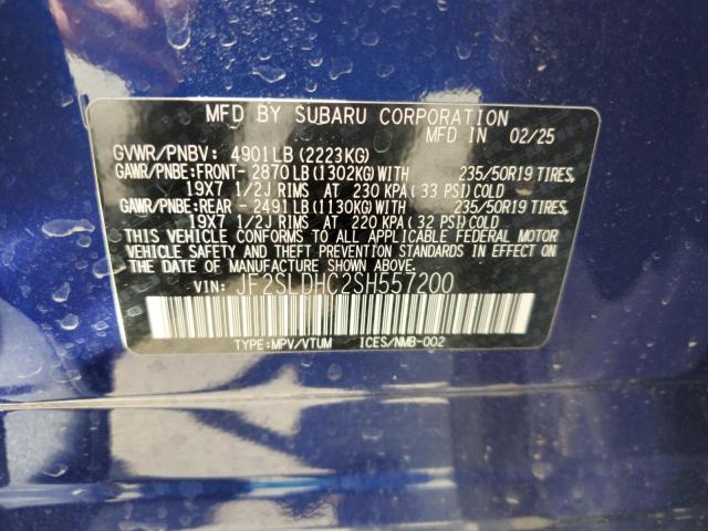 2025 SUBARU FORESTER S JF2SLDHC2SH557200