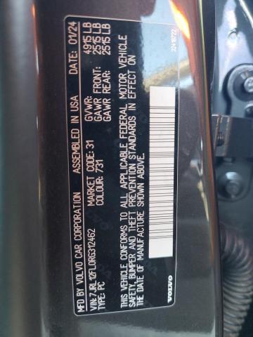 2024 VOLVO S60 PLUS 7JRL12FL0RG312462