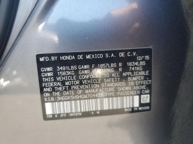 2016 HONDA FIT EX 3HGGK5H94GM704431