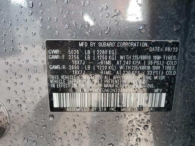 2022 SUBARU OUTBACK LI - 4S4BTGND2N3279635