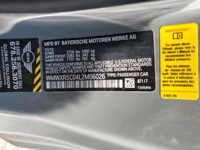 2020 MINI COOPER S WMWXR5C04L2M06026