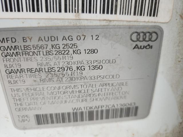 2012 AUDI Q5 PREMIUM - WA1DKAFP7CA136043