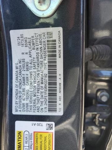 2024 HONDA CIVIC TOUR 2HGFE1F93RH337182