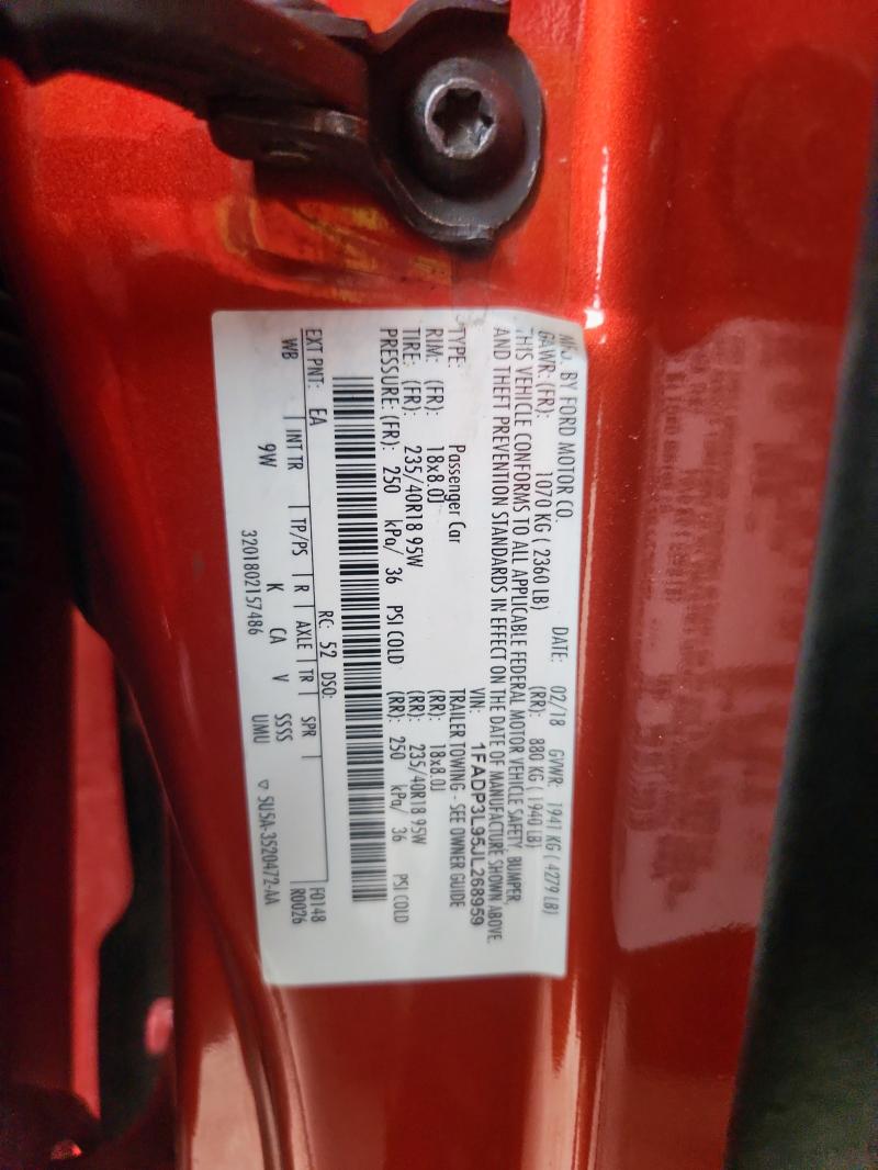 2018 FORD FOCUS ST 1FADP3L95JL268959