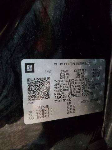 2020 CHEVROLET COLORADO L 1GCGTCEN1L1106970