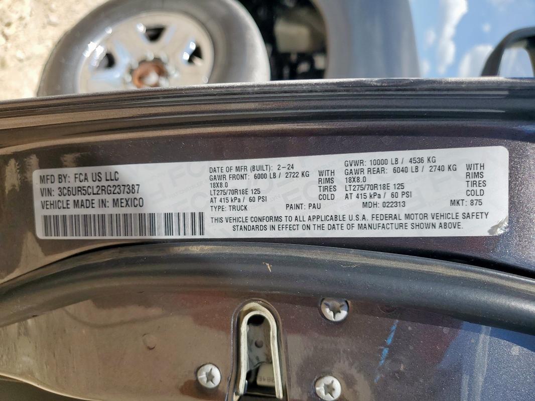 2024 RAM 2500 TRADE 3C6UR5CL2RG237387