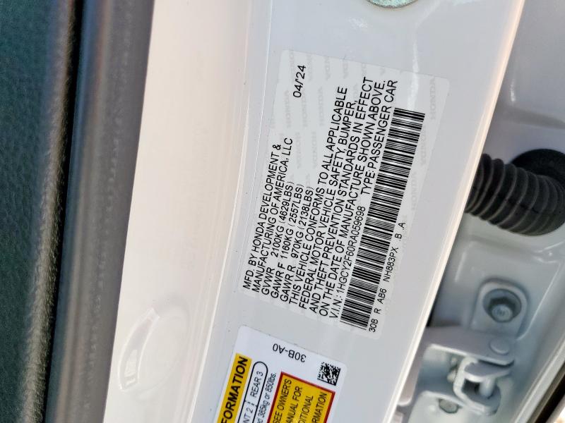 2024 HONDA ACCORD HYB 1HGCY2F60RA059698