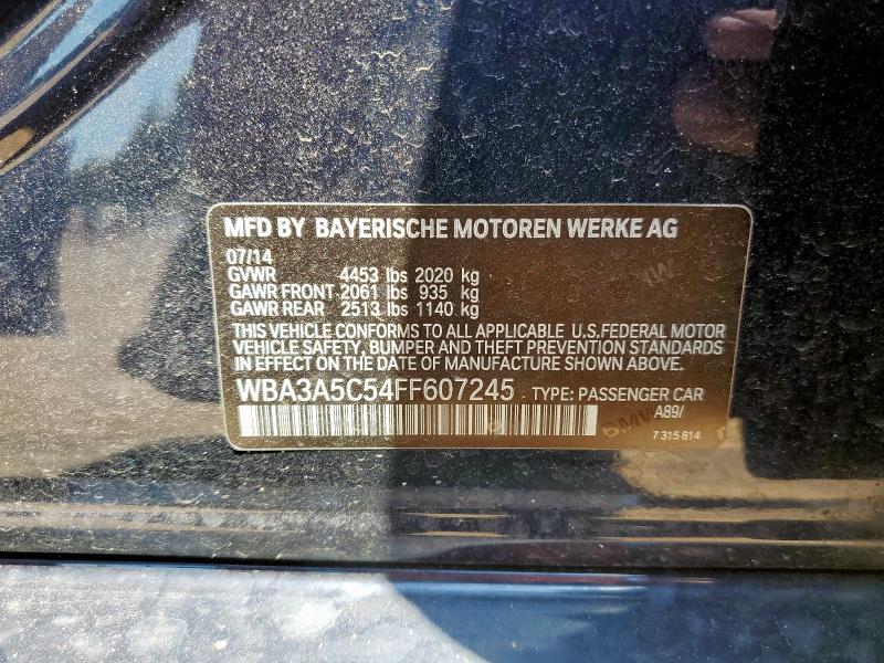 2015 BMW 328 I WBA3A5C54FF607245