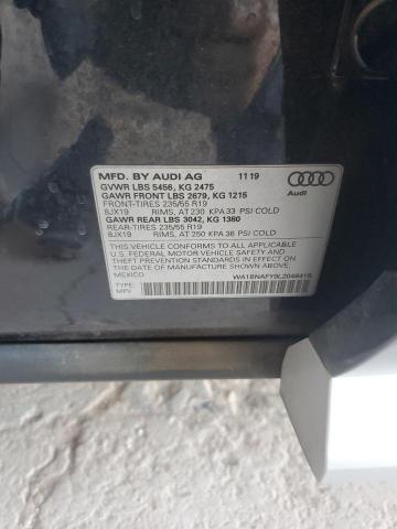 2020 AUDI Q5 PREMIUM WA1BNAFY9L2048418