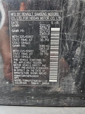 2016 NISSAN ROGUE S - KNMAT2MV1GP624629