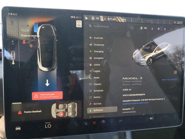 2024 TESLA MODEL 3 5YJ3E1EB4RF860674