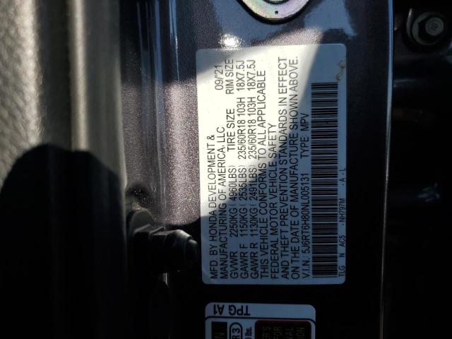 2022 HONDA CR-V EXL 5J6RT6H80NL005131