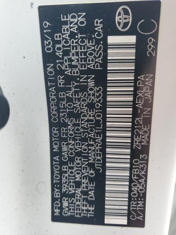 2020 TOYOTA COROLLA LE - JTDEPRAE1LJ019333