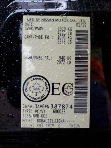 2015 NISSAN ALTIMA 2.5 - 1N4AL3AP6FN387874