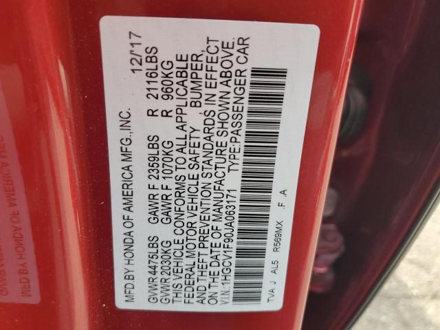 2018 HONDA ACCORD TOU 1HGCV1F90JA063171