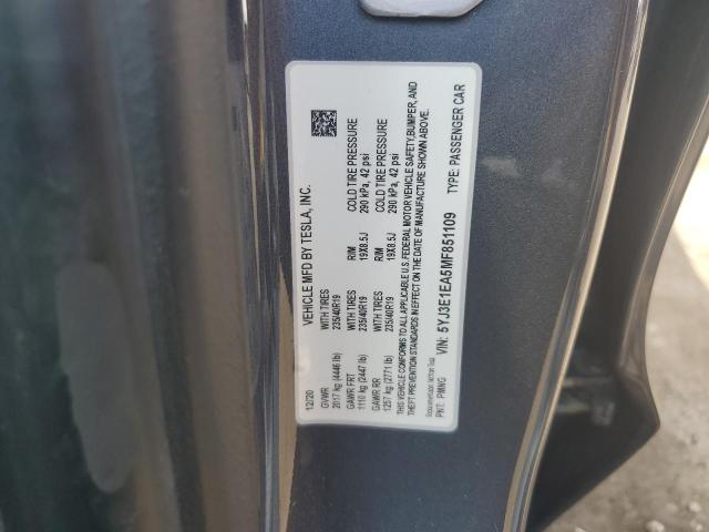 2021 TESLA MODEL 3 5YJ3E1EA5MF851109