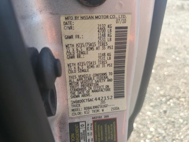 2010 NISSAN FRONTIER K - 1N6BD0CT6AC442152