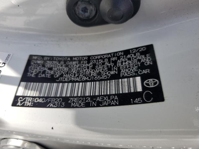 2021 TOYOTA COROLLA LE - JTDEPMAE8MJ165457
