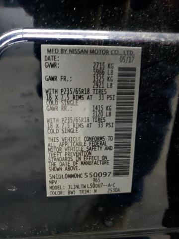 2017 INFINITI QX60 - 5N1DL0MM0HC550097