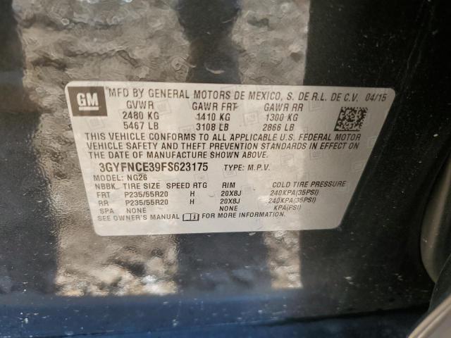 2015 CADILLAC SRX PERFOR 3GYFNCE39FS623175