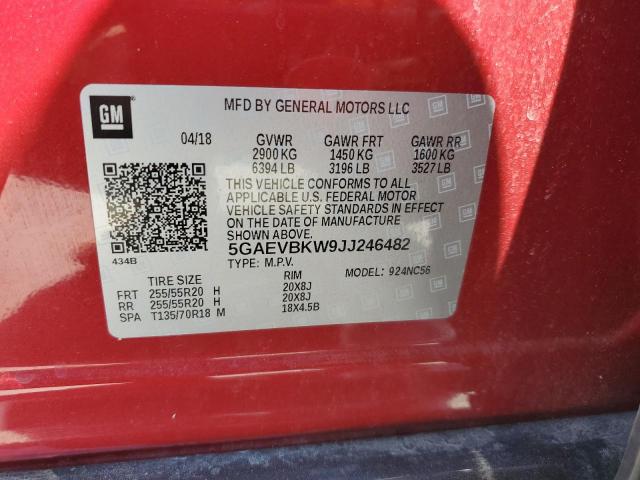 2018 BUICK ENCLAVE PR 5GAEVBKW9JJ246482