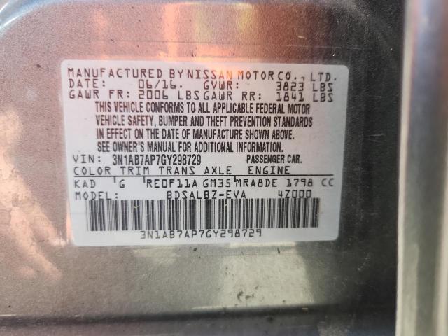 2016 NISSAN SENTRA S 3N1AB7AP7GY298729