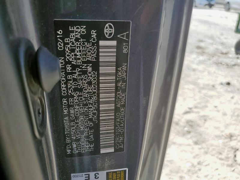 2016 TOYOTA SCION TC JTKJF5C78GJ023032